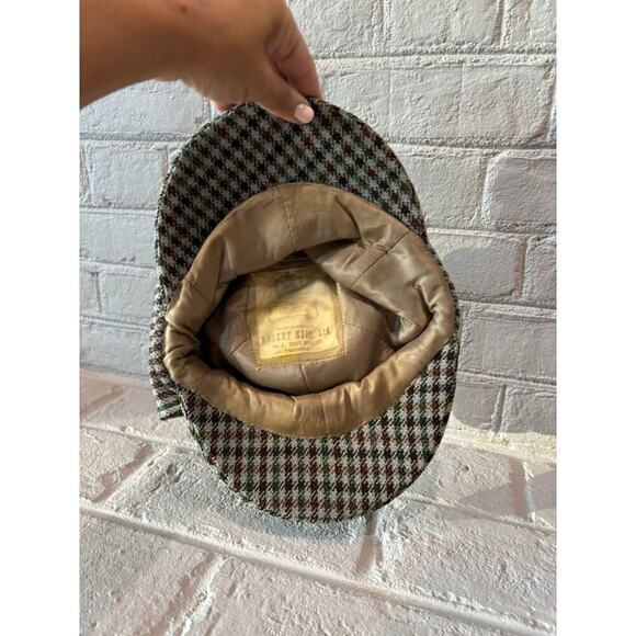 Robert Kirk Great Britain Houndstooth Wool Hat Vintage - Picture 2 of 5